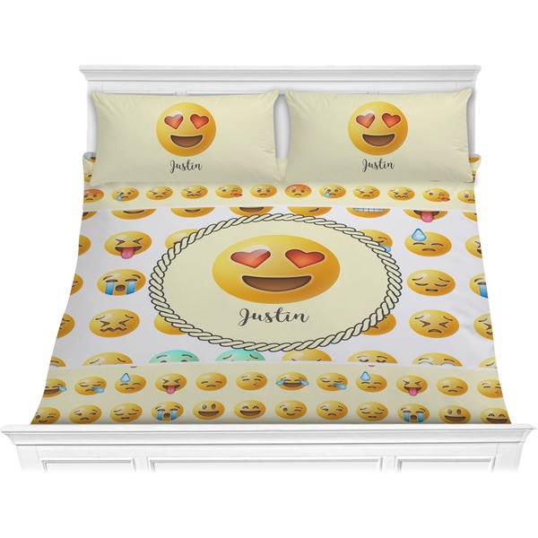 Custom Emojis Comforter Set - King (Personalized)