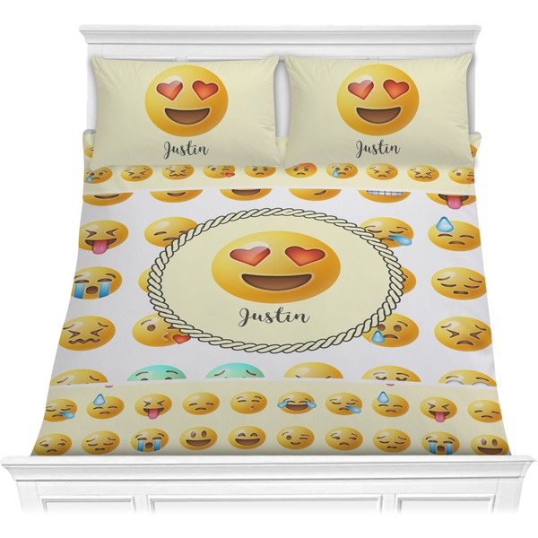 Custom Emojis Comforter Set - Full / Queen (Personalized)