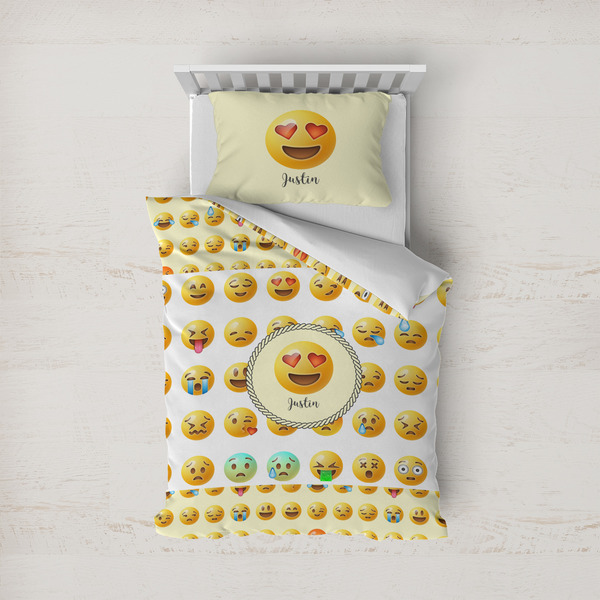 Custom Emojis Duvet Cover Set - Twin (Personalized)
