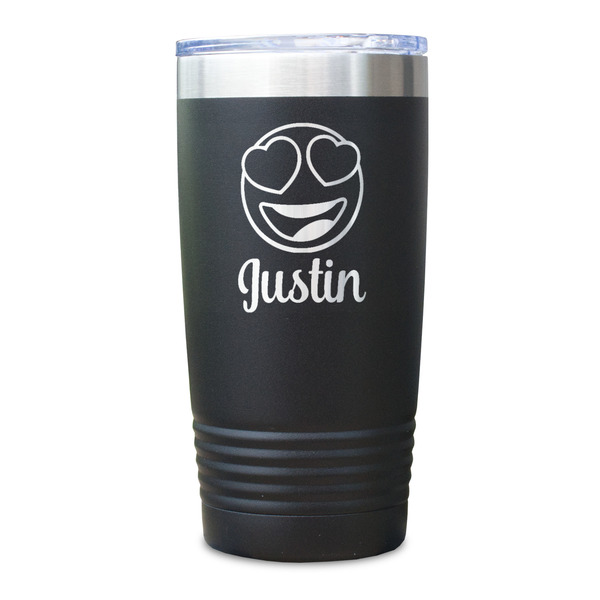 Emojis Black Polar Camel Tumbler - 20oz - Single Sided - Approval