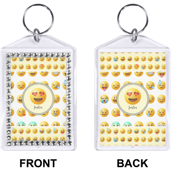 Emojis Bling Keychain (Front + Back)