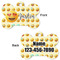 Emojis Bone Shaped Dog Tag - Front & Back