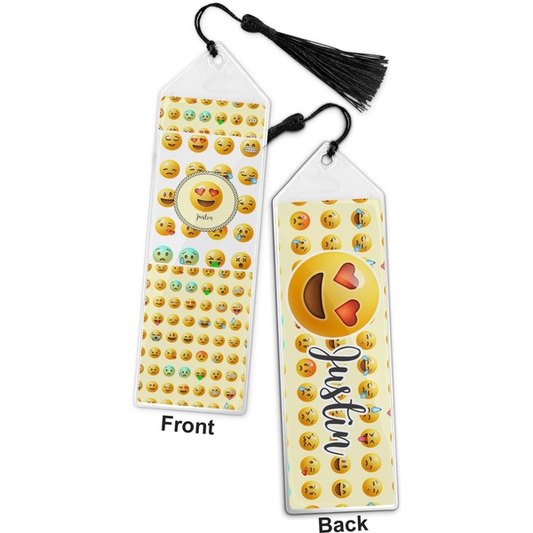 Emojis Bookmark with tassel - Front and Back