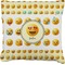 Emojis Burlap Pillow 22"