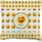 Emojis Faux-Linen Throw Pillow 26" (Personalized)