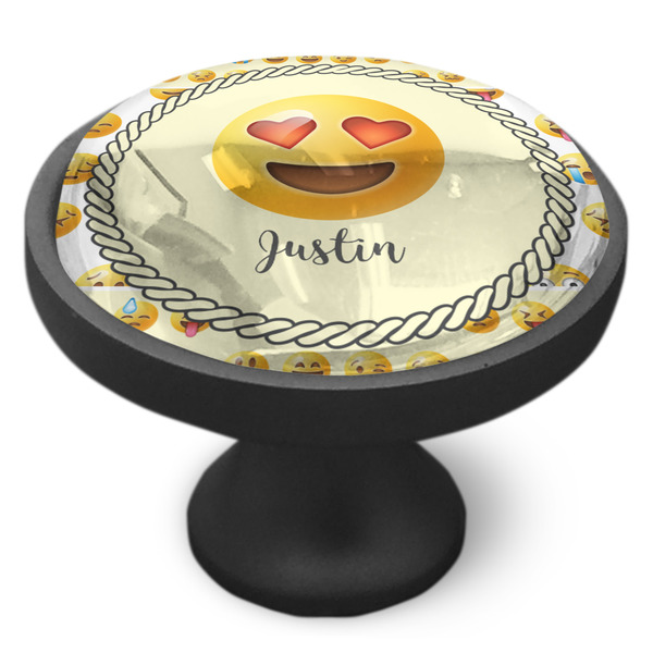 Emojis Cabinet Knob - Black - Side