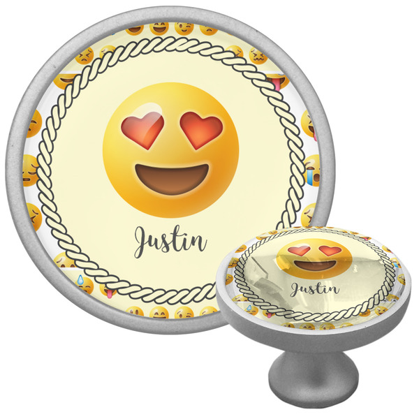 Custom Emojis Cabinet Knob (Silver) (Personalized)