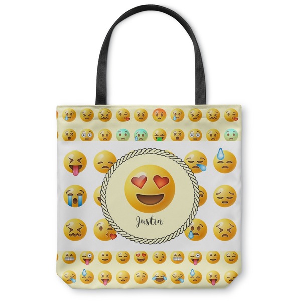 Custom Emojis Canvas Tote Bag - Large - 18"x18" (Personalized)