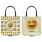 Emojis Canvas Tote - Front and Back