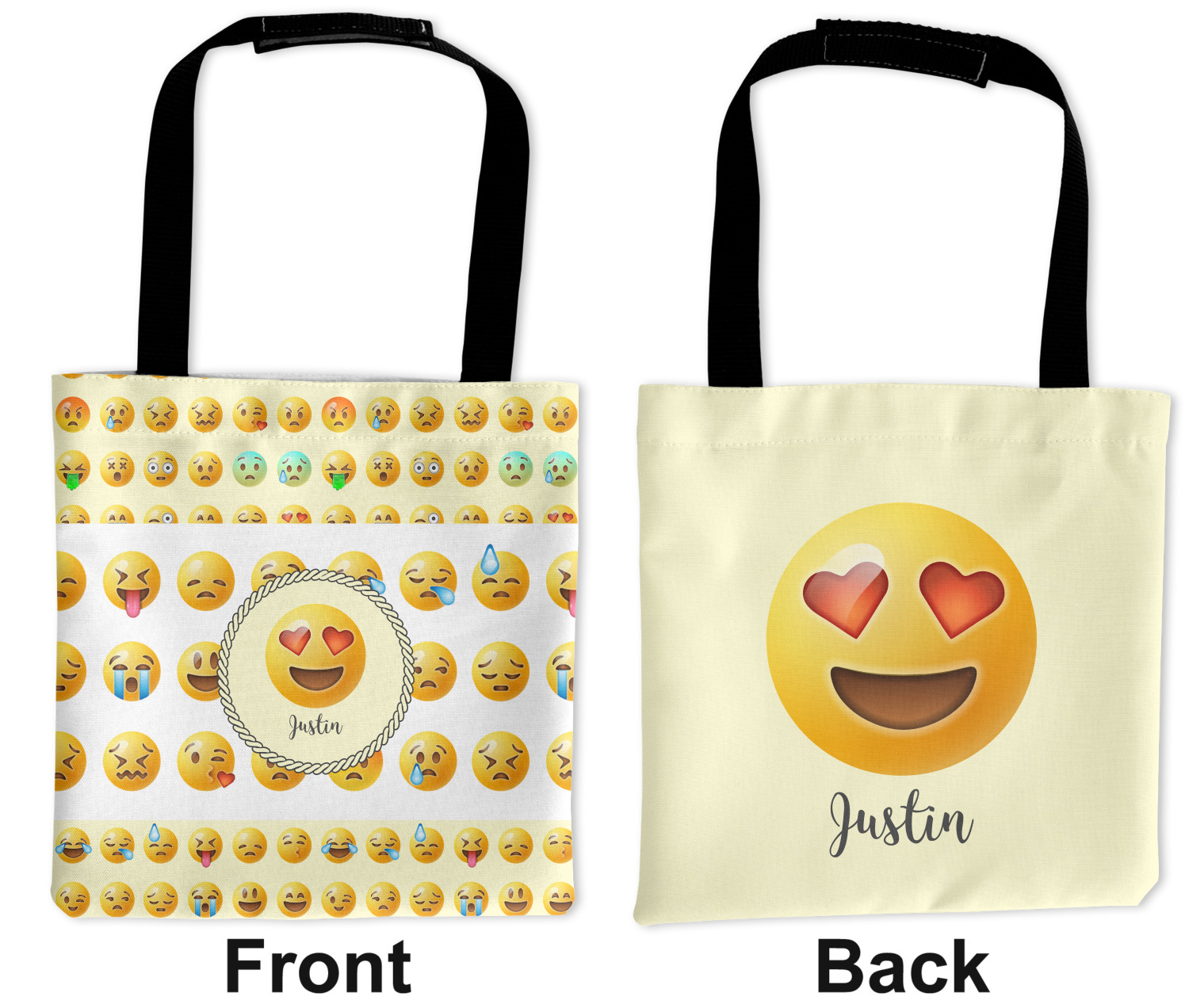 Custom Emojis Auto Back Seat Organizer Bag (Personalized) YouCustomizeIt