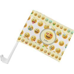 Emojis Car Flag - Small w/ Name or Text