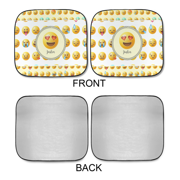 Emojis Car Sun Shades - APPROVAL