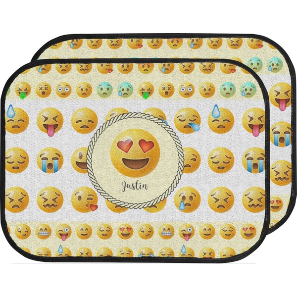 Custom Emojis Car Floor Mats (Back Seat) (Personalized)