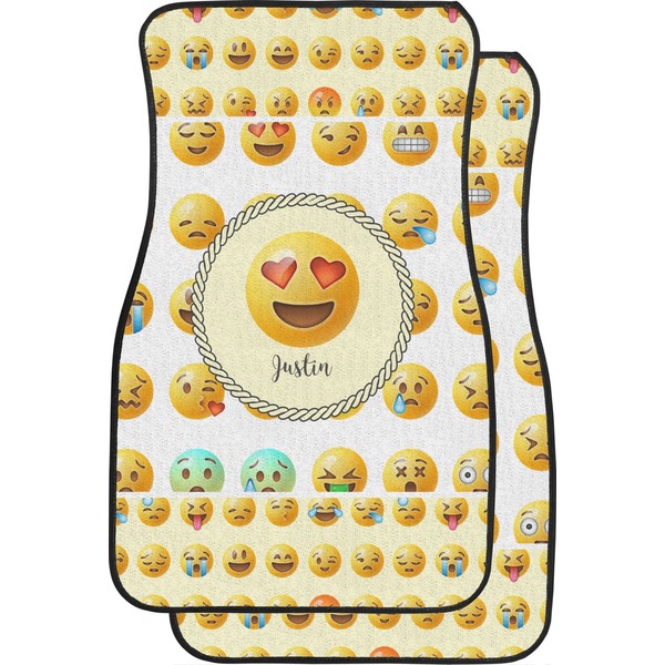Custom Emojis Car Floor Mats (Front Seat) (Personalized)