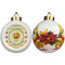 Emojis Ceramic Christmas Ornament - Poinsettias (APPROVAL)