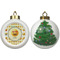 Emojis Ceramic Christmas Ornament - X-Mas Tree (APPROVAL)