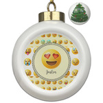 Emojis Ceramic Ball Ornament - Christmas Tree (Personalized)