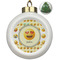 Emojis Ceramic Christmas Ornament - Xmas Tree (Front View)