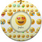 Emojis Ceramic Flat Ornament - Circle (Front)