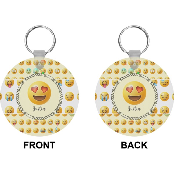 Emojis Circle Keychain (Front + Back)
