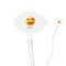 Emojis 7" Oval Plastic Stir Sticks - Clear (Personalized)