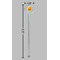 Emojis Clear Plastic 7" Stir Stick - Round - Dimensions