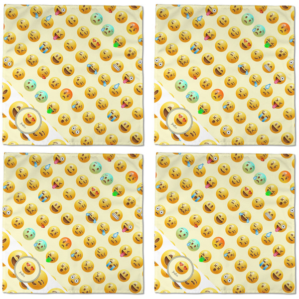 Emojis Cloth Napkins - Personalized Dinner (APPROVAL) Set of 4