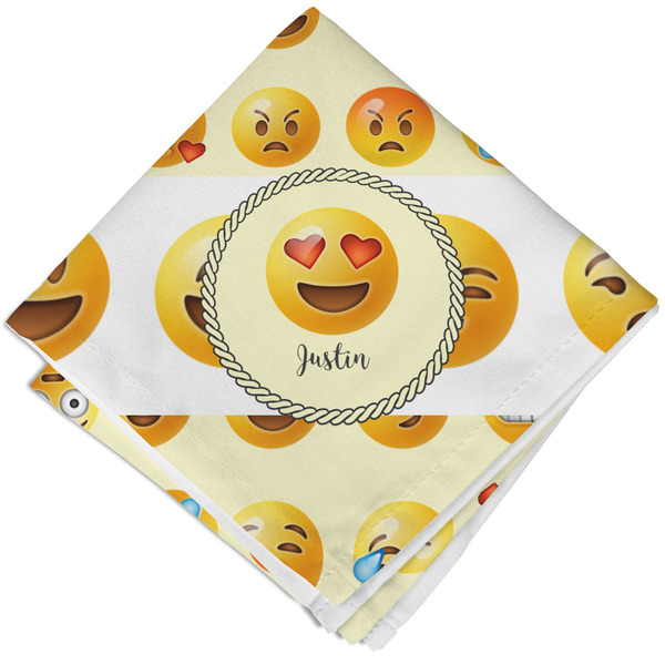 Custom Emojis Cloth Napkin w/ Name or Text