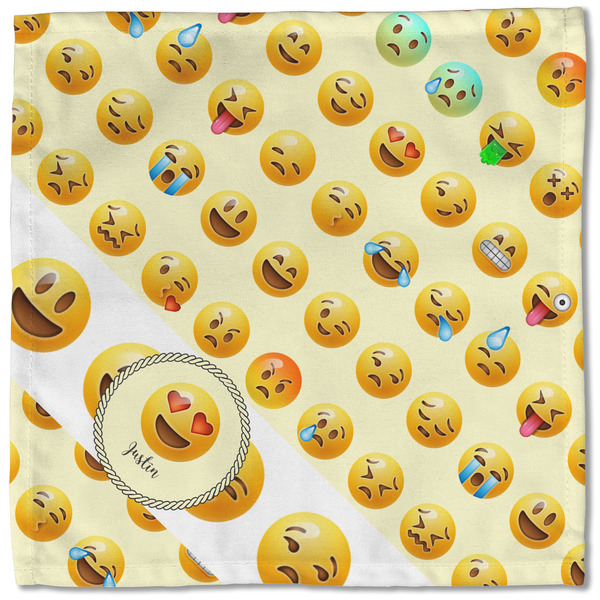 Emojis Cloth Napkins - Personalized Lunch (Single Full Open)