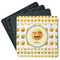 Emojis Square Rubber Backed Coasters - Set of 4 (Personalized)