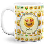 Emojis 11 Oz Coffee Mug - White (Personalized)