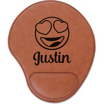 Emojis Leatherette Mouse Pad with Wrist Support (Personalized)