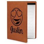 Emojis Leatherette Portfolio with Notepad - Small - Single Sided (Personalized)