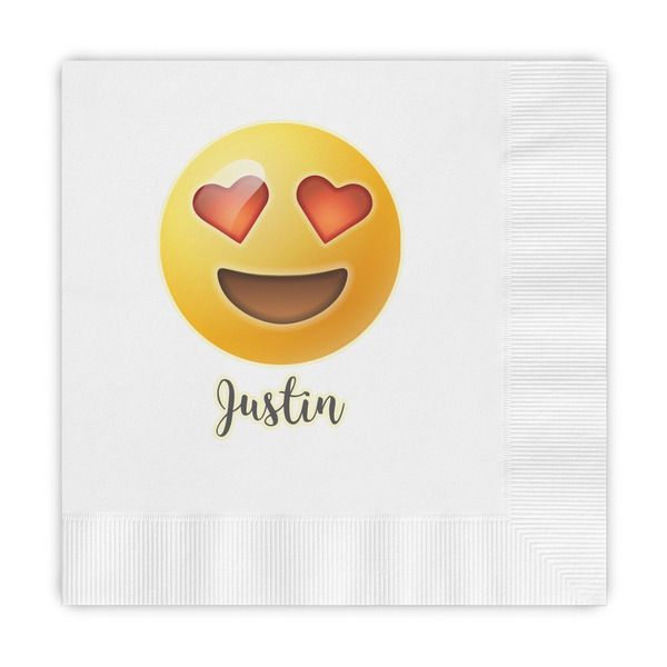 Custom Emojis Embossed Decorative Napkins (Personalized)
