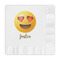 Emojis Embossed Decorative Napkins (Personalized)