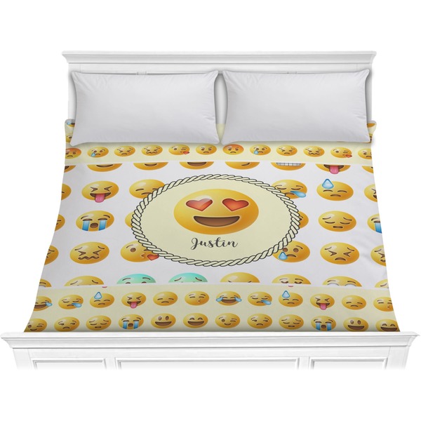 Custom Emojis Comforter - King (Personalized)
