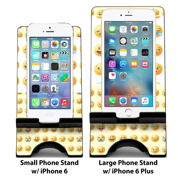 Emojis Compare Phone Stand Sizes - with iPhones