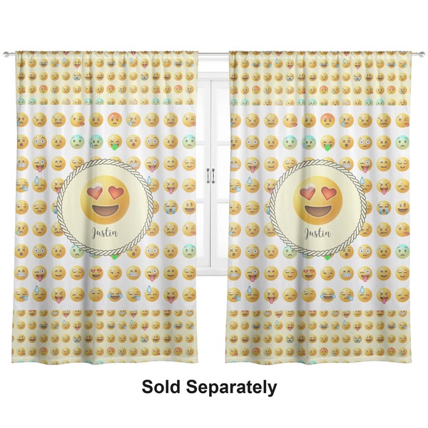 Custom Emojis Curtain Panel - Custom Size (Personalized)