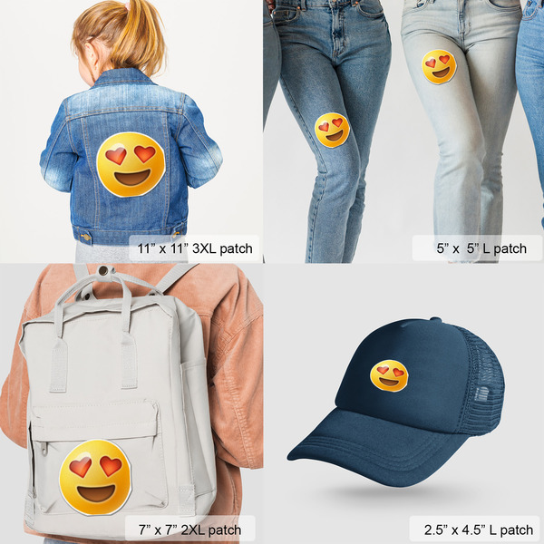 Emojis Custom Shape Iron On Patches - LIFESTYLE