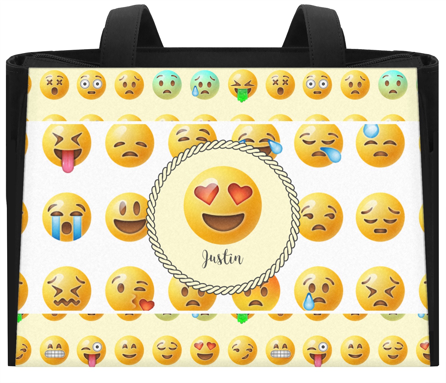 Emojis Diaper Bag w/ Name or Text YouCustomizeIt