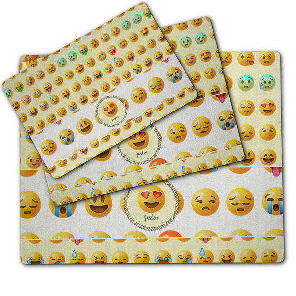 Emojis Dog Food Mat - MAIN (sm, med, lrg)