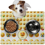 Emojis Dog Food Mat - Medium w/ Name or Text