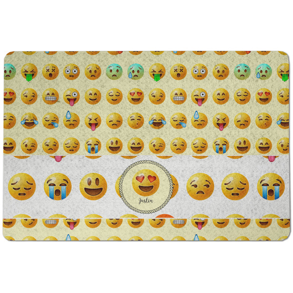 Custom Emojis Dog Food Mat w/ Name or Text