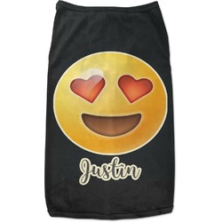 Emojis Black Pet Shirt (Personalized)