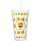 Emojis Double Wall Tumbler with Straw (Personalized)