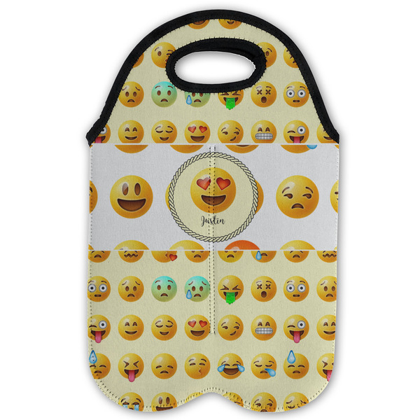 Emojis Double Wine Tote - Flat (new)