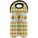 Emojis Wine Tote Bag (2 Bottles) (Personalized)