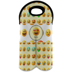 Emojis Wine Tote Bag (2 Bottles) (Personalized)