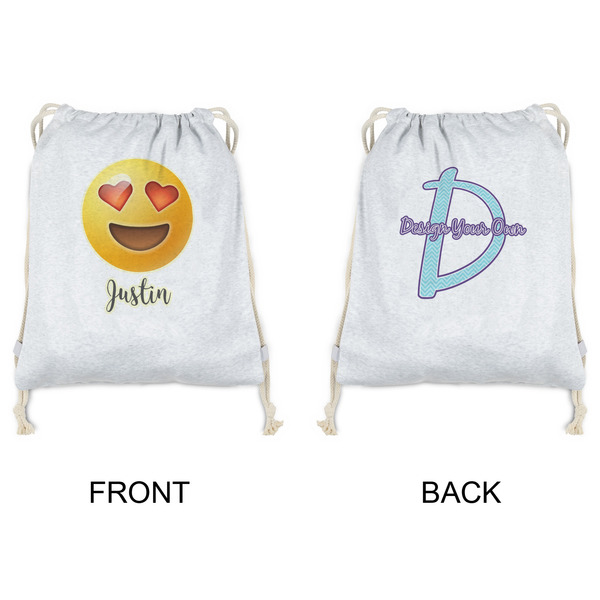 Emojis Drawstring Backpacks - Sweatshirt Fleece - Double Sided - APPROVAL