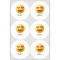 Emojis Drink Topper - Large - Set of 6